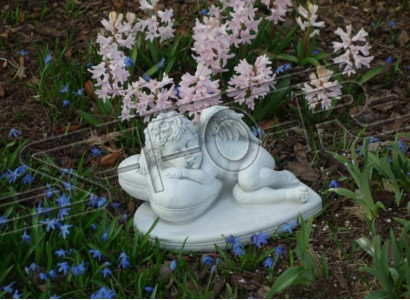 Grabengel Engel Schutzengel Grabschmuck Stein Dekoration Antik Stil Figur